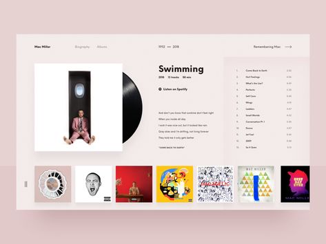 Web Music Player, Dieter Rams Design, Music App Design, Restaurant Web, Music Web, Web Ui Design, Website Design Layout, App Design Inspiration, App Interface