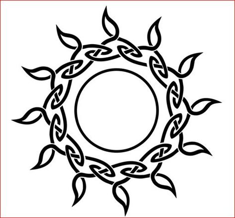 🌞 Weekly Witchy CHALLENGE - Solar Magick - Activities - The Spells8 Forum Sun Symbol Tattoo, Sun Tattoo Meaning, Eternity Tattoo, Celtic Sun, Sun Tattoo Designs, Celtic Circle, Sun Symbol, Celtic Tattoo, Symbol Tattoo