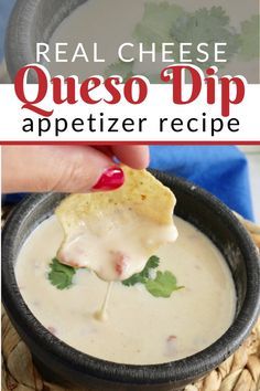 Queso Dip Crockpot Real Cheese, Canned Queso Recipe, Best Homemade Queso, Easy Queso Dip Velveeta, Quest Cheese Dip, Homemade Cheese Dip Mexican, Simple Queso Dip, The Best Queso Dip Ever, No Velveeta Queso Dip