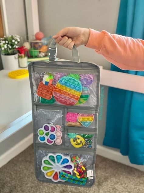 Fidget Toys Organization, Fidget Organization Ideas, Counseling Wall Art, Cool Fidget Toys, Better Mom, Travel Organizer, Thirty One Gifts, Cute Wedding Ideas, 11th Birthday