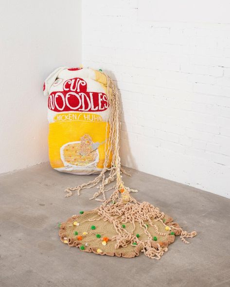 Food Waste Art Installation, Food Waste Art, Waste Art, Food Wastage, Complex Art, Fine Arts School, Eating Fast, 2024 Year, Cup Noodles