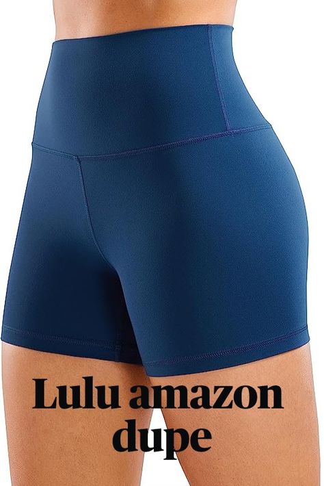 Affordable amazon lululemon dupe. These affordable align shorts dupe will make you feel confident in the gym! With amazing align quality you won't even feel the difference. An affordable alternative to the lululemon align shorts found right on amazon (this post contains an affiliate ling where I may earn commission if purchased at no extra cost to you) #affordableyogashorts #alignknockoffs Workout Volleyball, Amazon Lululemon, Amazon Workout Clothes, Lululemon Align Shorts, Crz Yoga, Christmas Inspo, Lululemon Shorts, Lululemon Align, Active Shorts