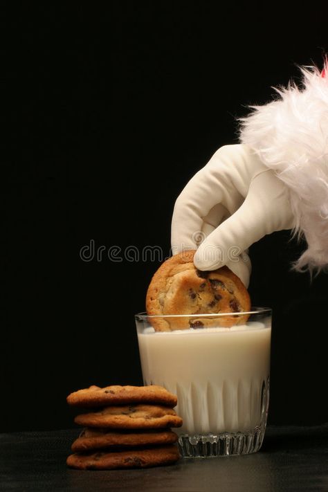 Holiday Stock Photos, Cookies With Santa Photography, Christmas Cookie Photography, Holiday Food Photography, Milk And Cookies Aesthetic, Christmas Cookie Aesthetic, Christmas Cookies Photography, Christmas Product Shoot, Santa Photoshoot