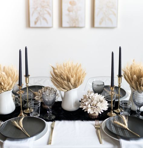 Thanksgiving Table Decor Ideas, Thanksgiving Table Settings Simple, Simple Thanksgiving Table, Modern Thanksgiving, Modern Table Setting, Thanksgiving Table Decor, Thanksgiving Dinner Table, Tafel Decor, Thanksgiving Decorations Diy