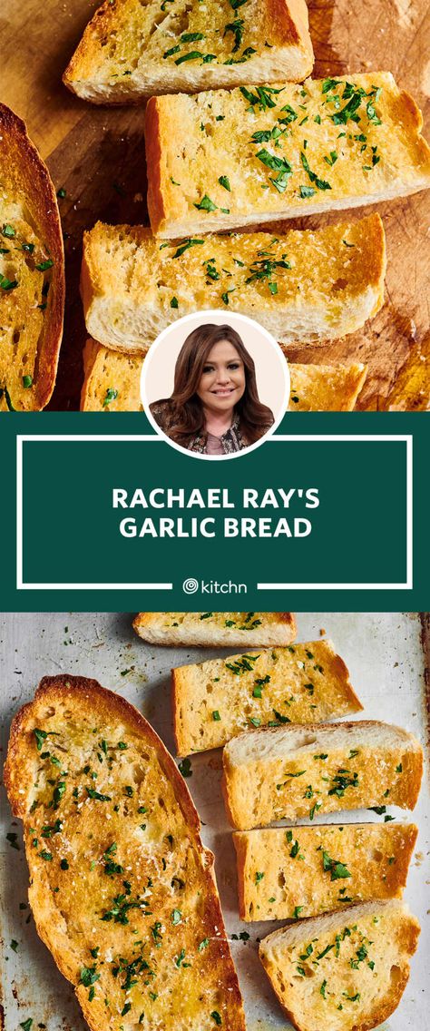 Best Garlic Bread Recipe, Make Garlic Bread, Homemade Garlic Bread, Celebrity Recipes, Garlic Bread Recipe, Yum Recipes, Rachel Ray, Guy Fieri, Smitten Kitchen