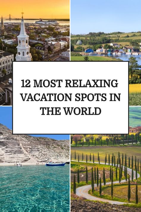 A good vacation is all about relaxation, so where are the world’s most relaxing vacation spots? Read on for the scoop on relaxing destinations! Short Vacation Ideas, Relaxing Vacation Ideas, Best Places To Vacation, Top Aesthetic, Short Vacation, Relaxing Travel, Vacation Locations, Beach Relax, Best Vacation Spots