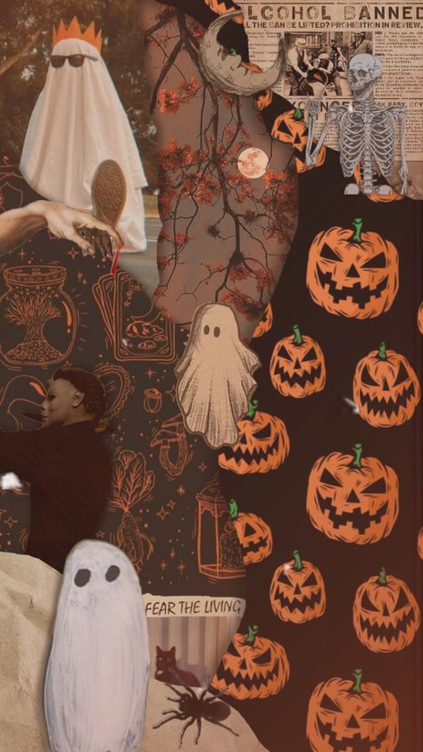 #halloween #halloweeninspo #spookyszn #fall #october #autumn #aesthetic #slay #viral Aesthetic Celestial Wallpaper, Halloween Phone Backgrounds Fall Wallpaper, Halloween Wallapers Aesthetics, October Collage Wallpaper, Halloween Backgrounds Laptop, Cute Halloween Lockscreen, Halloween Asethic, Halloween Wallpaper Spooky, Halloween Lockscreen Aesthetic