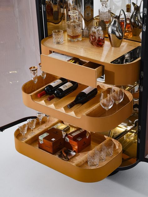 Serendipity Mini Bar — BENWU STUDIO Mini Wine Bar, Paris Bars, Bar Mobile, Millwork Details, Mahjong Set, Love For Life, Wine Dispenser, Bar Unit, Wired Glass