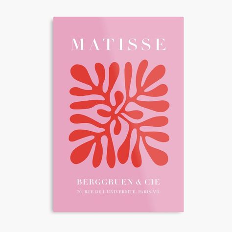 Matisse Prints Pink, Aesthetic Gallery Wall, Aesthetic Gallery, Matisse Paintings, Collage Canvas, Gallery Wall Layout, Aesthetic Posters, Matisse Print, Wall Canvas Painting