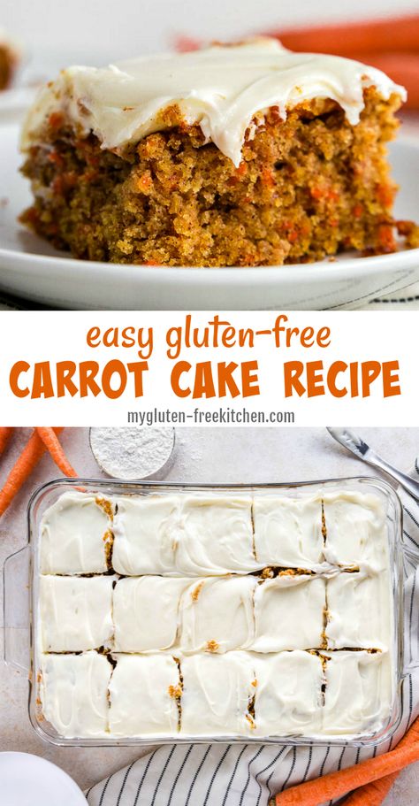 Gluten Free Carrot Cake Recipe, Gluten Free Easter, Carrot Cake Recipe Easy, Gluten Free Carrot Cake, Bakery Ideas, Gluten Free Sweet, Gluten Free Desserts Recipes, Gf Desserts, Gluten Free Sweets