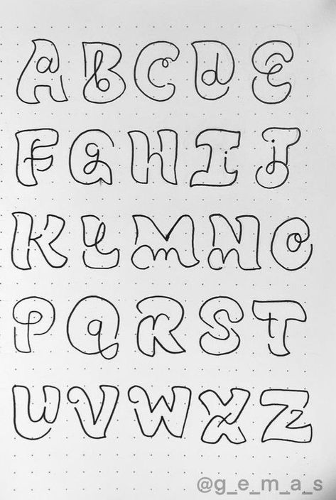 Fun Lettering Fonts, Journal Lettering Fonts, Stylish Fonts Alphabet Letters, Fonts Alphabet Bubble, Fun Font Alphabet, Fancy Writing Alphabet, Cute Cursive Font, Interesting Fonts, Specials Board