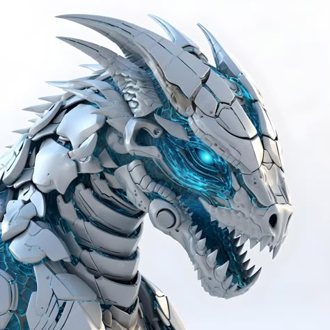 Robotic Dragon Art, Robot Creature Concept Art, Dragon Robot Art, Robot Dragon Concept Art, Futuristic Robot Concept Art, Cyberpunk Animals, Futuristic Dragon, Robotic Dragon, Cyberpunk Dragon