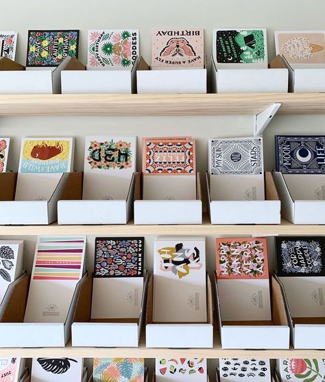 Card Store Design, Stationary Display Ideas, Stationery Packaging Ideas, Stationary Packaging Ideas, Stationery Shop Interior Design, Stationary Store Design, Small Stationery Store Design, Stationary Company, Stationery Display