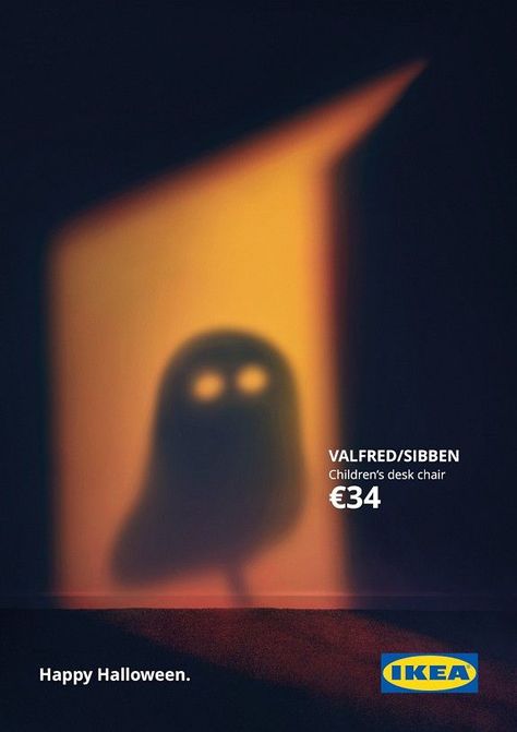 Ikea Poster, Ikea Halloween, Ikea Ads, Halloween Ads, Ikea Ad, Christmas Advertising, Halloween Social, Social Media Ads, Creative Advertising Campaign