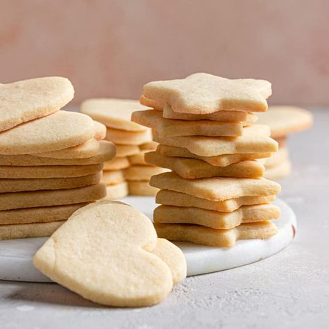 Simple Sugar Cookie Recipe, Nut Roll Recipe, Brown Eyed Baker, Cut Out Cookie Recipe, Simple Sugar, Sugar Cookie Recipe, Cutout Sugar Cookies, Sugar Cookie Dough, Cookie Calories