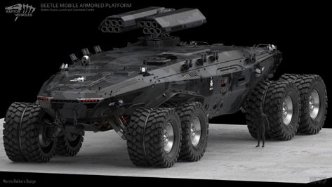 ArtStation - BEETLE Mobile Drone launch and Command Centre Zombie Vehicle, Fantasy Tank, Sci Fi Tank, The Beetle, Tactical Gear Loadout, Sci Fi Ships, Car Interior Design, Military Technology, To My Friend