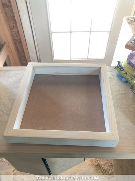 Build A Shadow Box Frame, Diy Wood Shadow Box Frame, Diy Frame Picture Handmade, Diy Box Frame, How To Build A Shadow Box Display Case, How To Build A Shadow Box Diy, Shadow Box Diy How To Make A, Diy Shadow Box Frame How To Make, Box Frames Ideas