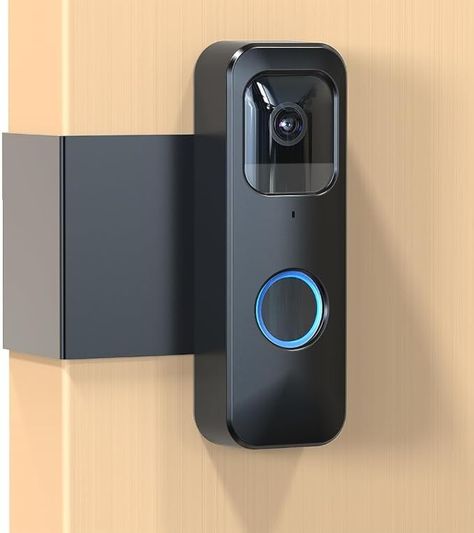 Amazon.com: Blink Doorbell Mount, Anti-Theft Blink Video Doorbell Door Mount Bracket No Drilling, Not Block Doorbell Motion Sensor, Easy to Install, Fit for Blink Doorbell Camera (Black) : Tools & Home Improvement Blink Doorbell, Iron Security Doors, Doorbell Cover, Hidden Spy Camera, Video Motion, Smart Doorbell, Doorbell Camera, The Door Is Open, Motion Sensors