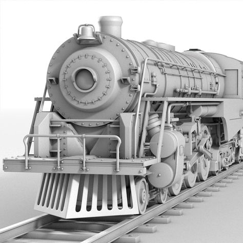 Berkshire Steam Engine 3D Model #AD ,#Steam#Berkshire#Model#Engine Steam Engine Train, Locomotive Engine, Steam Engine Model, Old Steam Train, Steam Engine Trains, Flyer Design Layout, Old Train, New York Central, Steam Engine