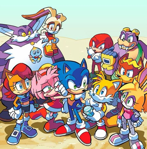 Sonic Freedom Fighters, Sonic Satam, Archie Sonic, Princesas Disney Anime, Sonic Heroes, Sonic And Amy, Comic Characters, Sonic Franchise, Sonic 3