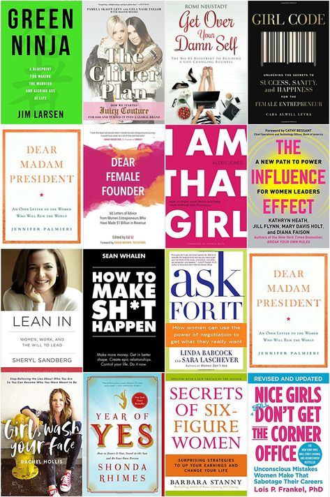 Boss Lady Books To Read, Finance Books For Women, Leadership Books For Women, Books To Become That Girl, That Girl Books, Manifesting Success, Business Books Worth Reading, Girl Boss Book, Women Books