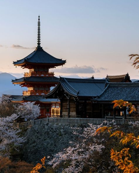 Kiyomizudera Temple in Kyoto is a famous destination known for its impressive shrine buildings. Japan Presentation, Kiyomizudera Temple, Ikemen Prince, Kiyomizu-dera Temple, Oil Painting Materials, Japan Temple, Sensoji Temple, Temple City, Painting Materials