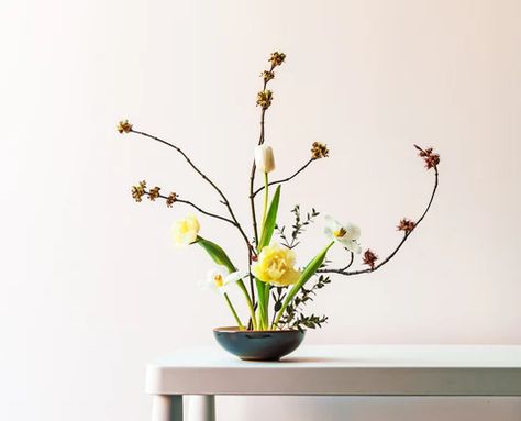 Ikebana: The Art of Flower Arrangement – Bokksu Ikebana Arrangements, Traditional Japanese Art, Forest Flowers, Japanese Flowers, Floral Display, Arte Floral, Pop Up Store, Ikebana, Japanese Traditional