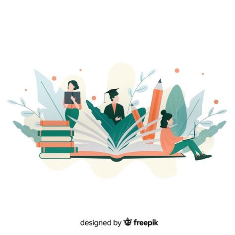 Flat university concept Premium Vector | Premium Vector #Freepik #vector #school #books #design #education Motion Design, Flat Design, Illustration Design Graphique, Flat Design Illustration, Flat Illustration, Illustration Character Design, Design Education, Graphic Design Illustration, Premium Vector