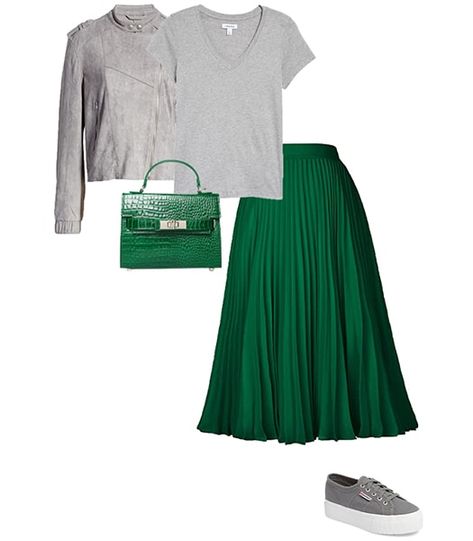 Gray Outfit Ideas, Gray Shirt Outfit, Color Matching Clothes, Green Shirt Outfits, Gray Outfits, Gray Outfit, Long Grey Cardigan, Colour Combinations Fashion, Color Combos Outfit