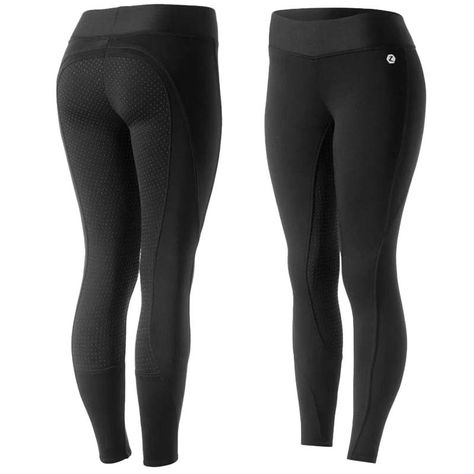 Horze Women's Active Winter Silicone Full Seat Tights | The Cheshire Horse Horse Riding Pants, Lizzie Hearts, Winter Riding, Riding Tights, High Waist Yoga Pants, Riding Pants, Stretchy Leggings, Riding Outfit, Joggers Womens