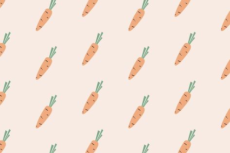 Premium Vector | Carrot seamless pattern background Food Pattern Wallpaper, Easter Desktop Wallpaper, Carrot Background, Carrot Wallpaper, Carrot Drawing, Easter Graphic Design, Painted Journal, Vegetable Decoration, Year Wallpaper