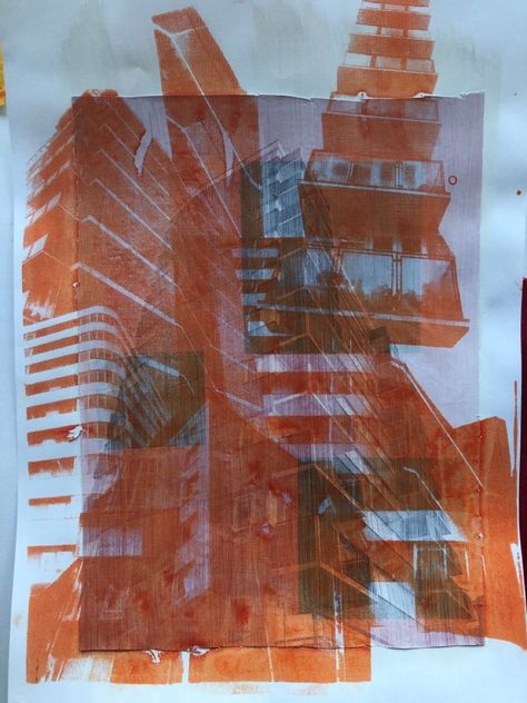 Abstract Layered Art, Photographic Screen Printing, Photo Screen Print, Screen Printing Photography, Layered Screen Printing, Layered Graphic Design, Layered Abstract Art, Abstract Building Art, Over Exposed Photography