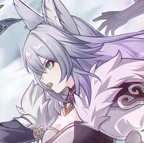 Baiheng Icon Honkai Star Rail High Clouds, Star Trails, Honkai Star Rail, Fantasy Games, Black Swan, Star Rail, Purple Hair