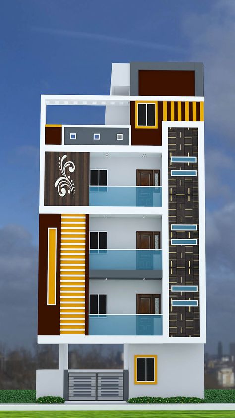 g+3 building design Elevation For 3 Floor Building, Front Elevation Designs 3 Floors, 3floor Elevation Design, G+4 Elevation Design, 3floor House Design, 4 Floors Building Elevation Modern, 3floors Building Elevation Modern, 2 Floor Elevation Design Modern Small House, Elevation Design For G+2