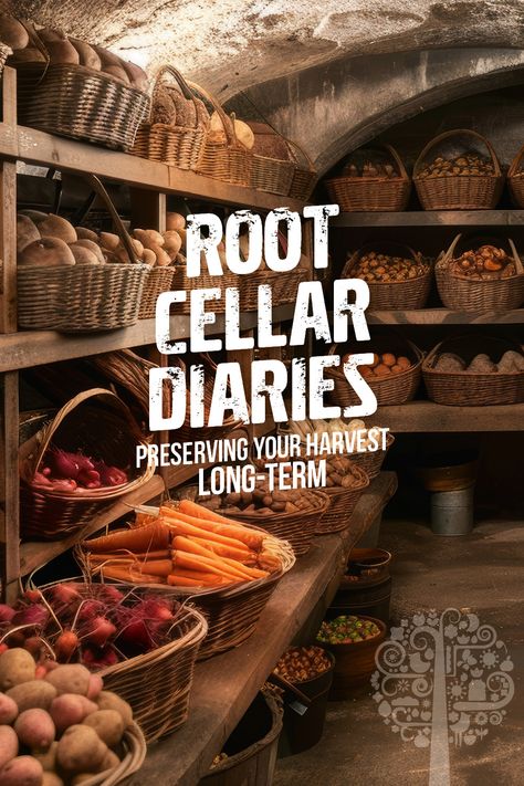 Don't let your hard-earned garden produce go to waste! Learn how to store your veggies properly and enjoy them throughout the winter. Check out our comprehensive guide now! Root Cellar Under House, Root Cellars Ideas, Basement Root Cellar Diy, Produce Pantry Storage, Underground Cold Storage, Modern Root Cellar, Cold Room Storage Ideas, Cold Storage Room Ideas, Root Cellar Ideas