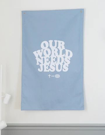 Spruce up your apartment or home with Christian decor. Our faith-based tapestries & wall art are the perfect touch! Christian Tapestry Wall Hangings, Jesus Room Decor, Christian Tapestries, Camp Signs, Blue Bible, College Necessities, Elevated Faith, Faith Sign, Country Summer