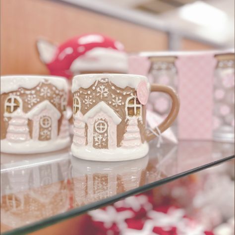 Pink gingerbread house