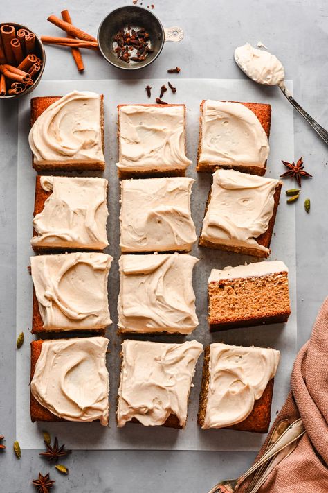 Spice Cake Recipe Homemade Spice Cake Recipe, Homemade Spice Cake, Comfort Baking, Adorable Desserts, Brown Butter Cream Cheese Frosting, Water Cornbread, Brown Butter Cream Cheese, Moist Spice Cake, Spice Cake Recipe