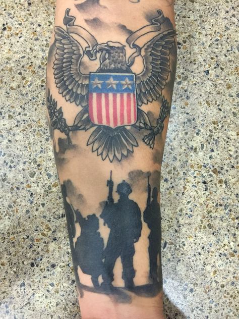 Patriotic tattoo. USMC. US Seal. never forget. #tattoo #usmc #marines #patriotic #patriotictattoo Female Patriotic Tattoos, Usmc Tattoo Ideas, Never Forget Tattoo, Military Tattoos For Men, Patriotic Sleeve Tattoos For Guys, Er Tattoo, Us Flag Tattoo, Coy Tattoo, Us Army Tattoos