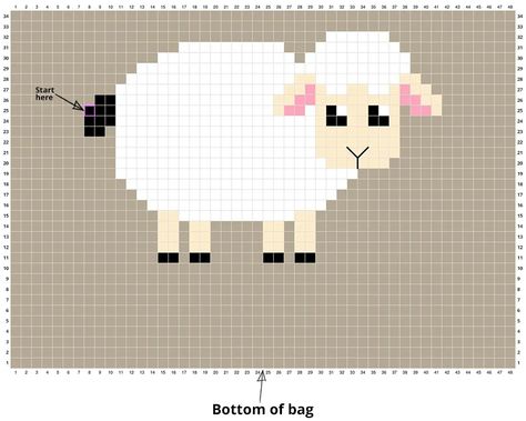 Lamb Cross Stitch, Easter Crochet Patterns Free, Sheep Cross Stitch, Crochet Blanket Kit, Fair Isle Knitting Patterns, Baby Cross, Crochet Tapestry, Easter Crochet, Cross Stitch Animals