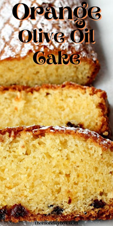 This olive oil loaf cake is bursting with bright citrus flavor! Orange olive oil cake is moist, flavorful and naturally dairy free! Orange Olive Oil Cake, Orange Olive Oil, Lemon Olive Oil Cake, Sweet Breakfast Treats, Specialty Cake, Lemon Olive Oil, Oil Cake, Leftover Cake, Olive Oil Cake