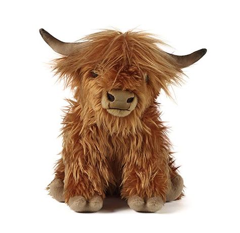 Amazon.com: Living Nature Soft Toy - Large Plush Highland Cow with Sound (30cm): Toys & Games Plush Craft, Cow Plush, Cow Toys, Scottish Highland Cow, Fluffy Cows, Cow Gifts, Highland Cattle, Farm Toys, Soft Toy Animals