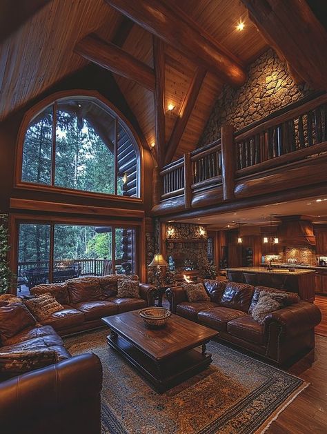 Attractive Log Cabins Huge Log Cabin Homes, Beautiful Log Cabins, Mansion Cabin, Log Cabin Houses, Log Cabin Homes Interior, Log Mansion, Log Cabin Mansions, Au Inspiration, Cabin Luxury