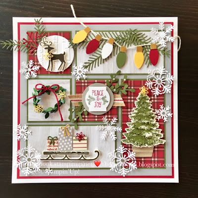 Hometown Christmas, Stampin Up Weihnachten, Christmas Shadow Boxes, Christmas Paper Crafts, Fall Projects, Stampin Up Christmas, Christmas Scrapbook, Christmas Frames, 3d Christmas