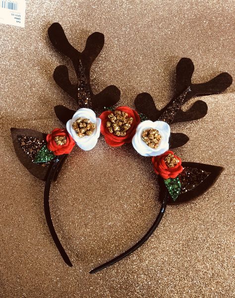 Christmas Crown, Reindeer Ears, Hair Accessories Crown, Reindeer Costume, Ugly Christmas Jumpers, Rainbow Wreath, Sparkly Accessories, Antler Headband, Christmas Hair Accessories