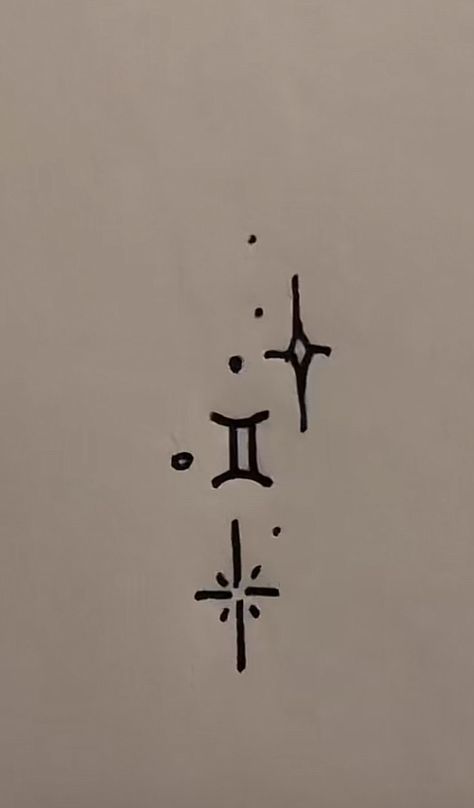 Two Zodiac Sign Tattoos, May Gemini Tattoo, Gemini Stick And Poke Tattoo, Simple Doodles Tattoo Ideas, Minimal Gemini Tattoo, Small Gemini Tattoo Ideas, Gemini Tattoos Small, Gemini Tatoos Ideas Small, Simple Gemini Tattoo Ideas