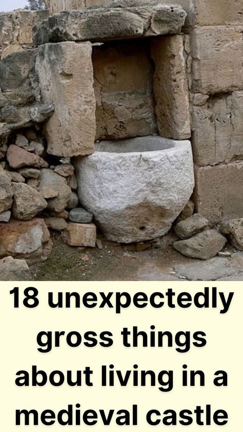 It’s easy to romanticize life in a castle. Many of us imagine lavish feasts, grand festivals, medieval games, and all the rest. Although much of that did happen, it certainly wasn’t everything that life in a castle had to offer. It was largely uncomfortable, with sickness and disease a commonplace, and rarely did people get to experience the simple creature comforts that most of us take for granted today. Medieval Games, Medieval Crafts, Gross Things, Take For Granted, Medieval Life, Creature Comforts, Taken For Granted, A Castle, Medieval Castle
