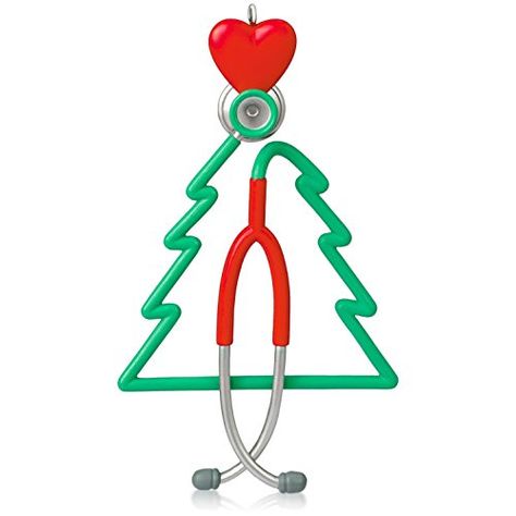 A Caring Heart Stethoscope Ornament 2015 Hallmark 12 Dates Of Christmas, Heart Stethoscope, Hallmark Christmas Ornaments, Employee Appreciation Gifts, Holiday Images, Nurse Christmas, Ornament Hooks, Hallmark Keepsake Ornaments, Tree Shapes