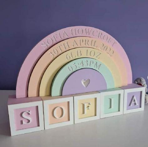 41 Stunning Rainbow Nursery Ideas for Baby Boys & Girls Rainbow Nursery Theme, Pastel Rainbow Nursery, Pastel Rainbow Decor, Pastel Nursery Decor, Rainbow Baby Nursery, Rainbow Stacker, Newborn Baby Girl Gifts, Rainbow Accessories