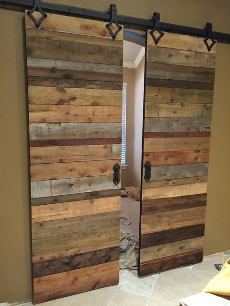 Bathroom Barn Door, Diy Sliding Barn Door, Barn Door Designs, Rustic Barn Door, Metal Barn, Dutch Door, Diy Barn Door, Interior Barn Doors, Into The Woods